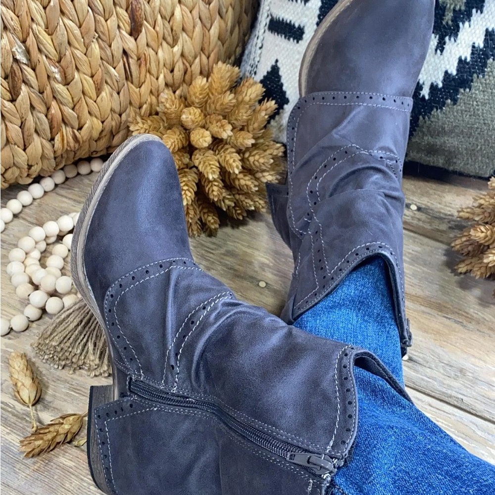 Stylish Gray Ankle Boots for Women